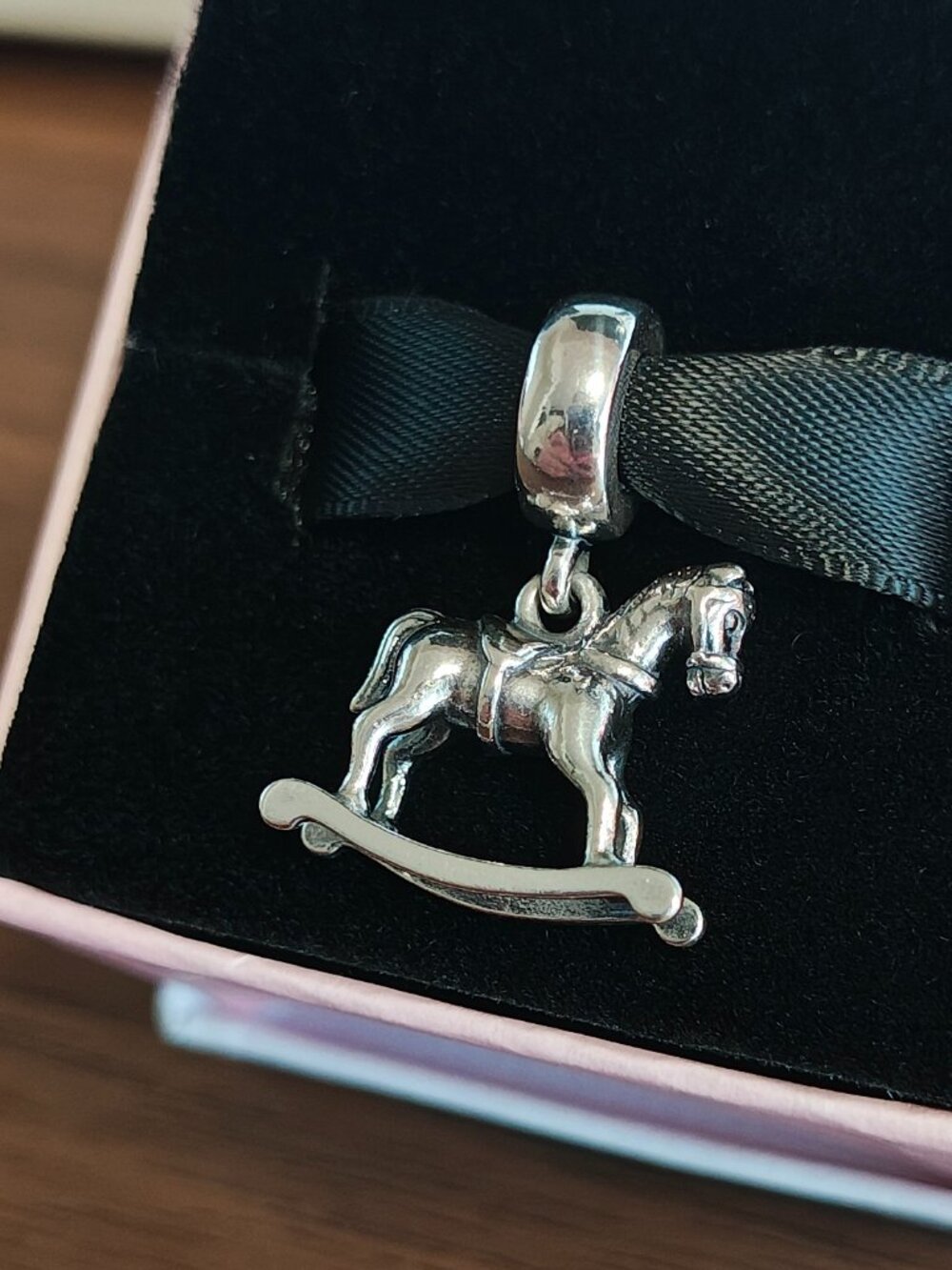 Authentic Retired Pandora Rocking Horse Dangle – 791413 Retired